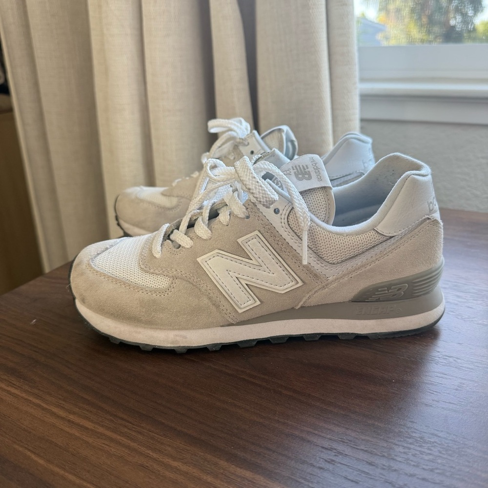 New Balance 574 Women's Sneakers in Gray and White